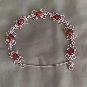 SS Amber Bracelet